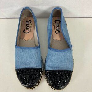 Sam Edelman Circus Demin Espadrille‎ Slip-on Shoes Women's 6.5
